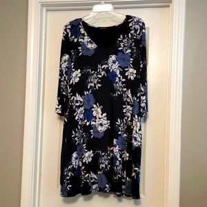 Karen Kane 3/4 Length Sleeve Dress, Size XL